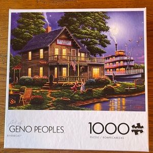 Buffalo Games 1,000 piece puzzle Geno Peoples Riverboat